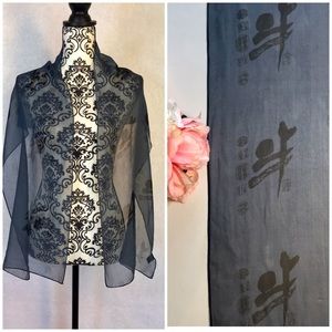 Bajara Silk Chiffon Scarf